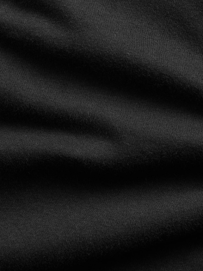 VintageSoft Oversized Mockneck Logo Sweatshirt - Black