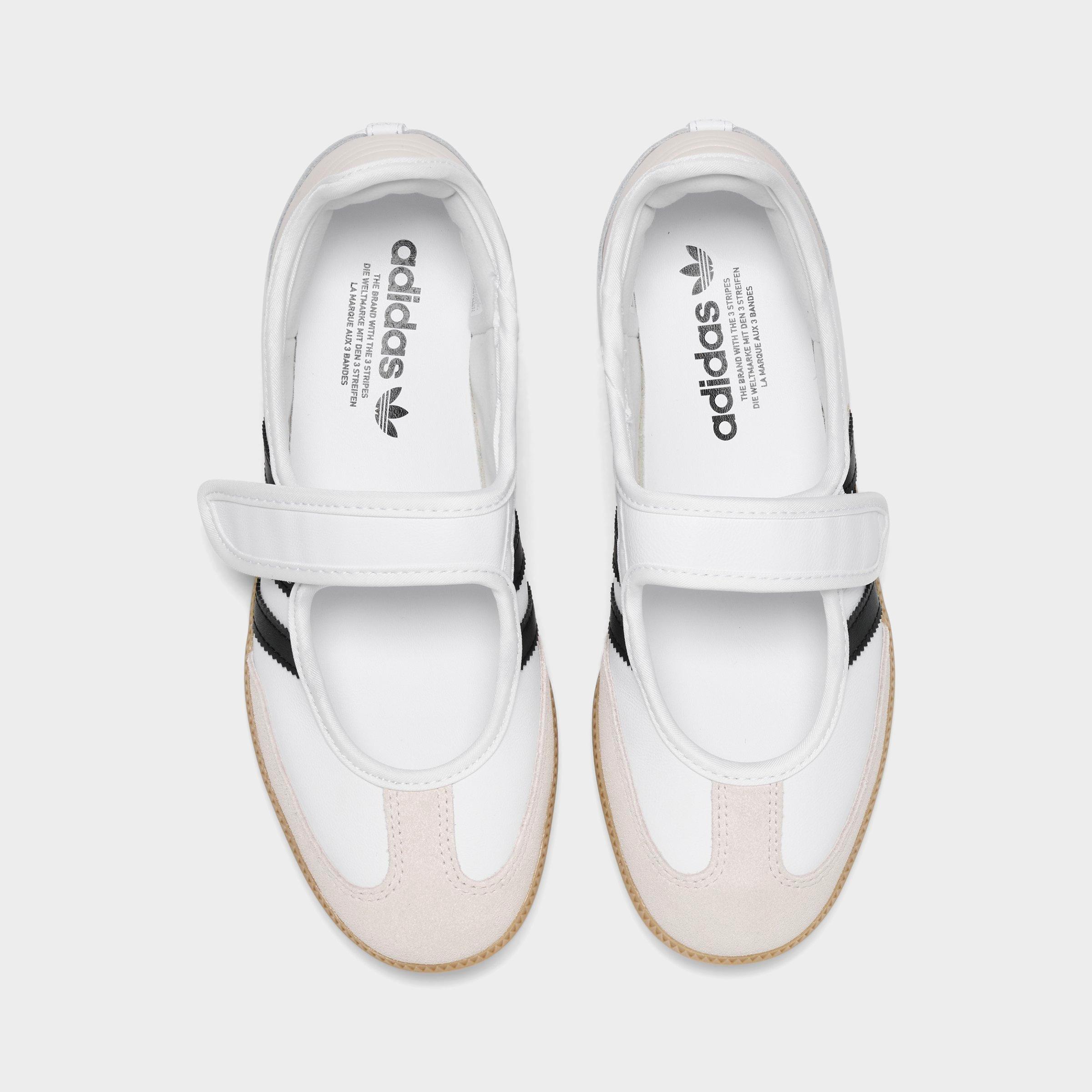 Women's adidas Originals Samba Jane Casual Shoes - Part 3 - Cloud White/Alumina/Core Black - Top view