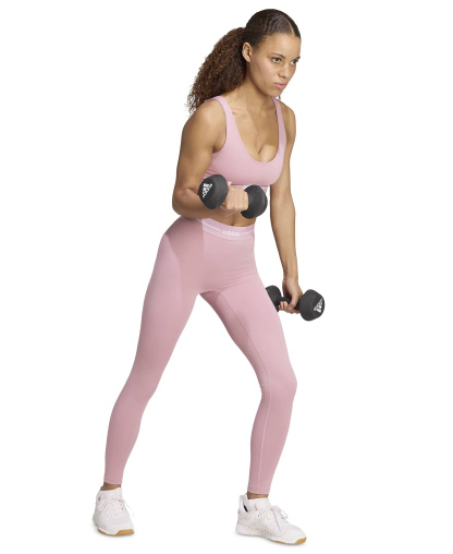adidas Women's Hyperglam Full Length Training Tight Pants - Magic Mauve