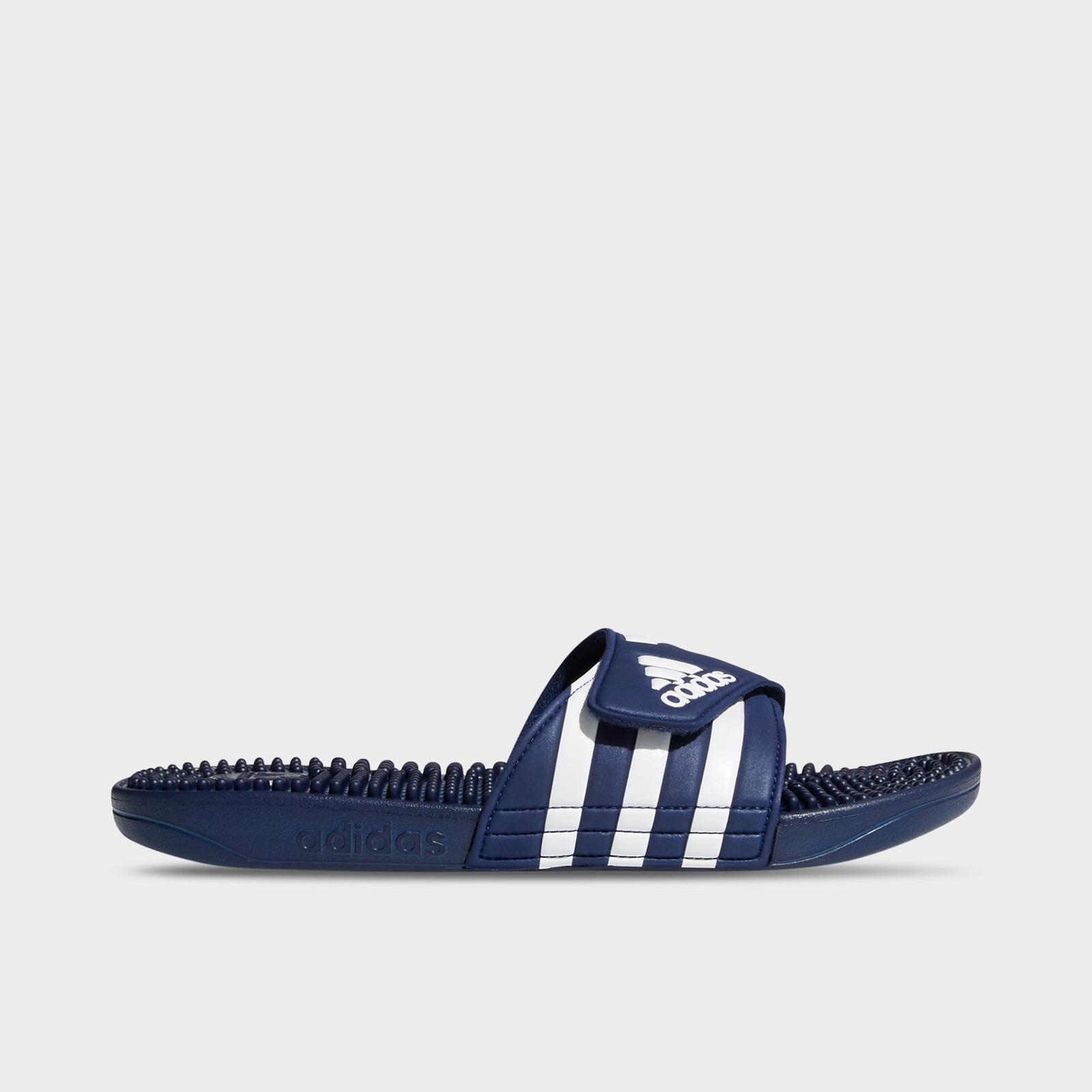 Men's adidas Adissage Slide Sandals - Dark Blue/White/Dark Blue - view 3