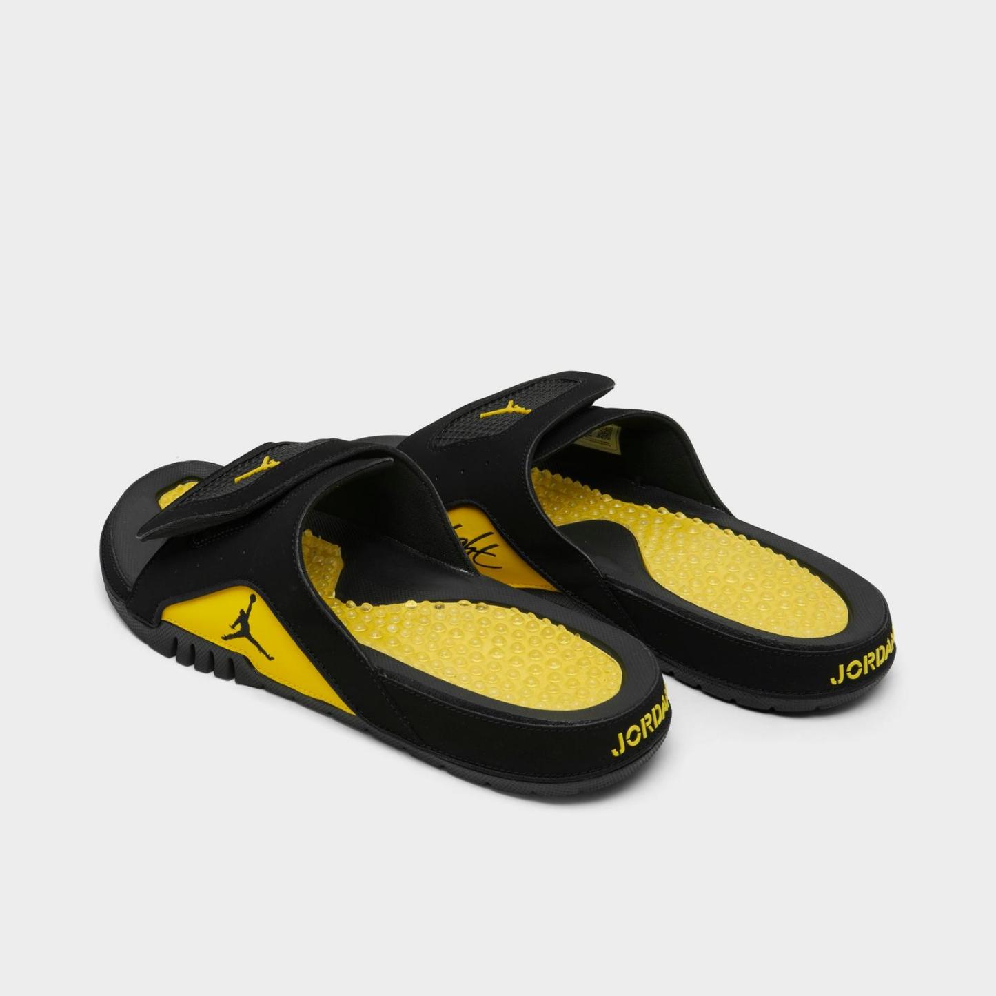 Men's Jordan Hydro 4 Retro Slide Sandals - Black/Tour Yellow - view 4