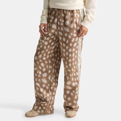 Women's adidas Originals Firebird Animal Print Track Pants - Brown Desert