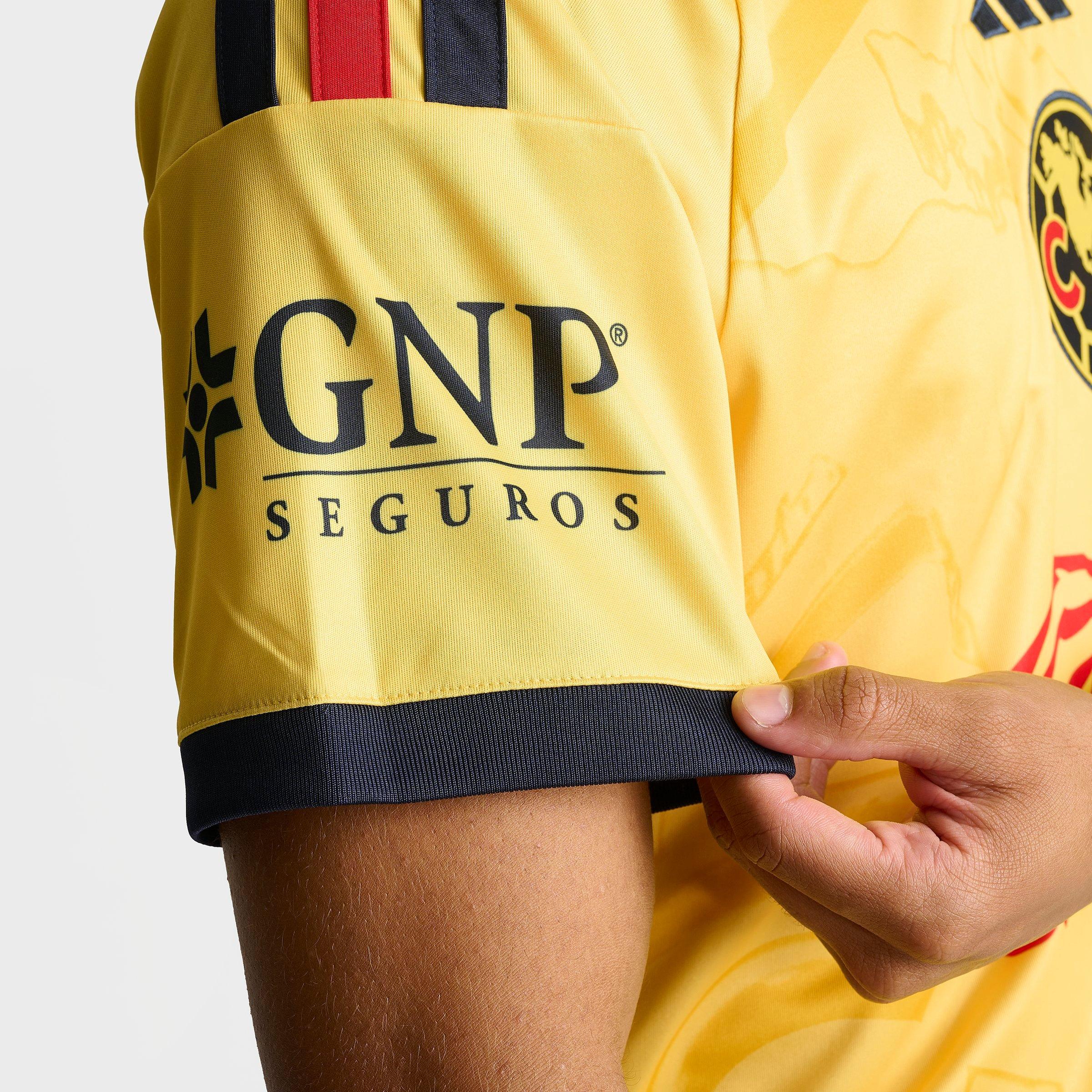 Men's adidas Club America 26-27 Home Soccer Jersey - Impact Yellow/Legend Ink