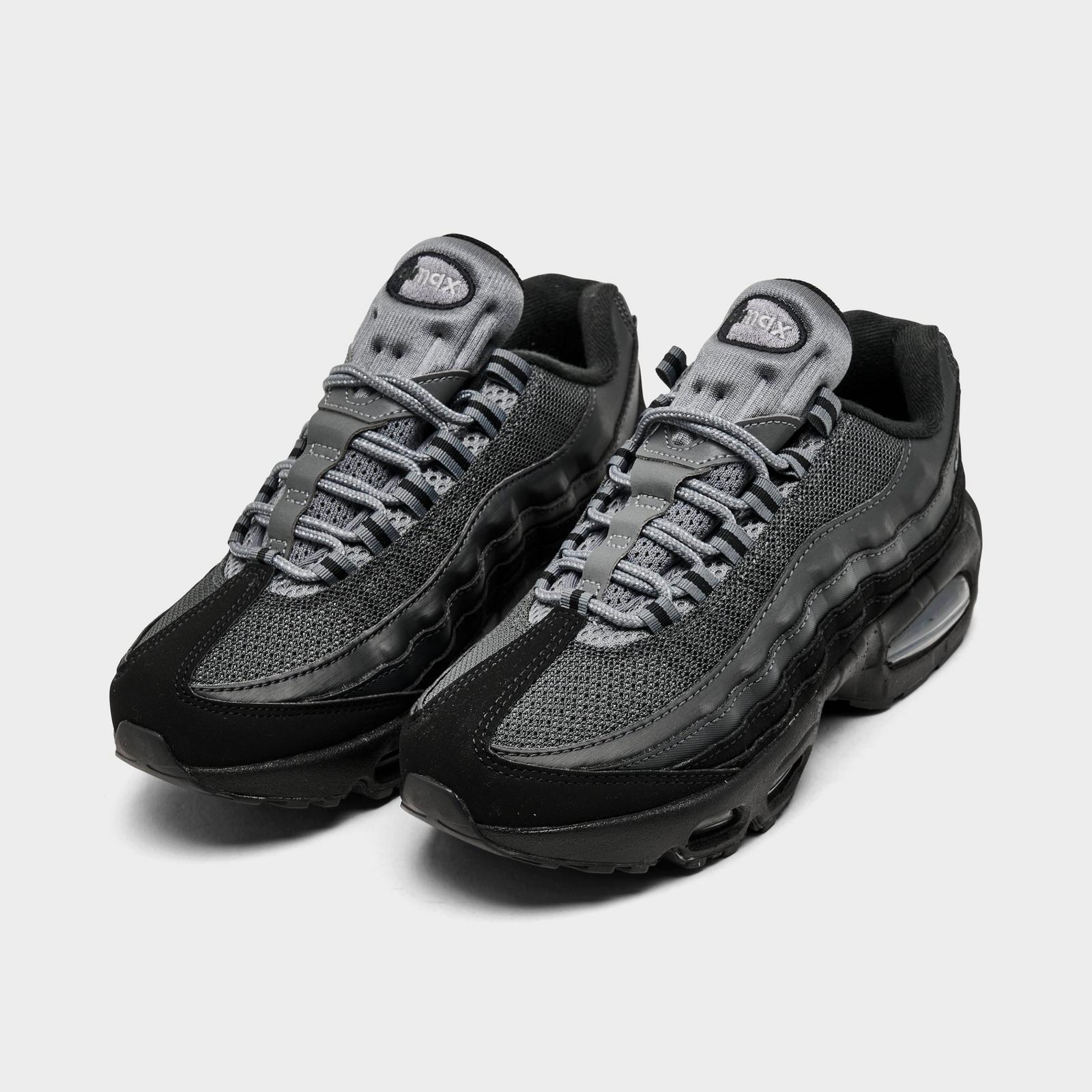 Big Kids' Nike Air Max 95 Casual Shoes - Black/Metallic Silver