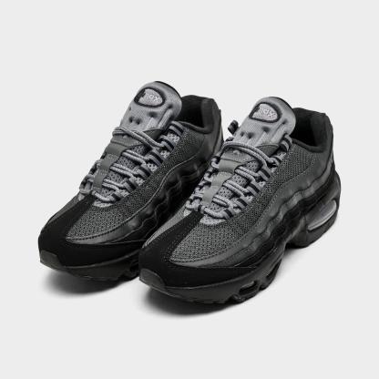 Big Kids' Nike Air Max 95 Casual Shoes - Black/Metallic Silver