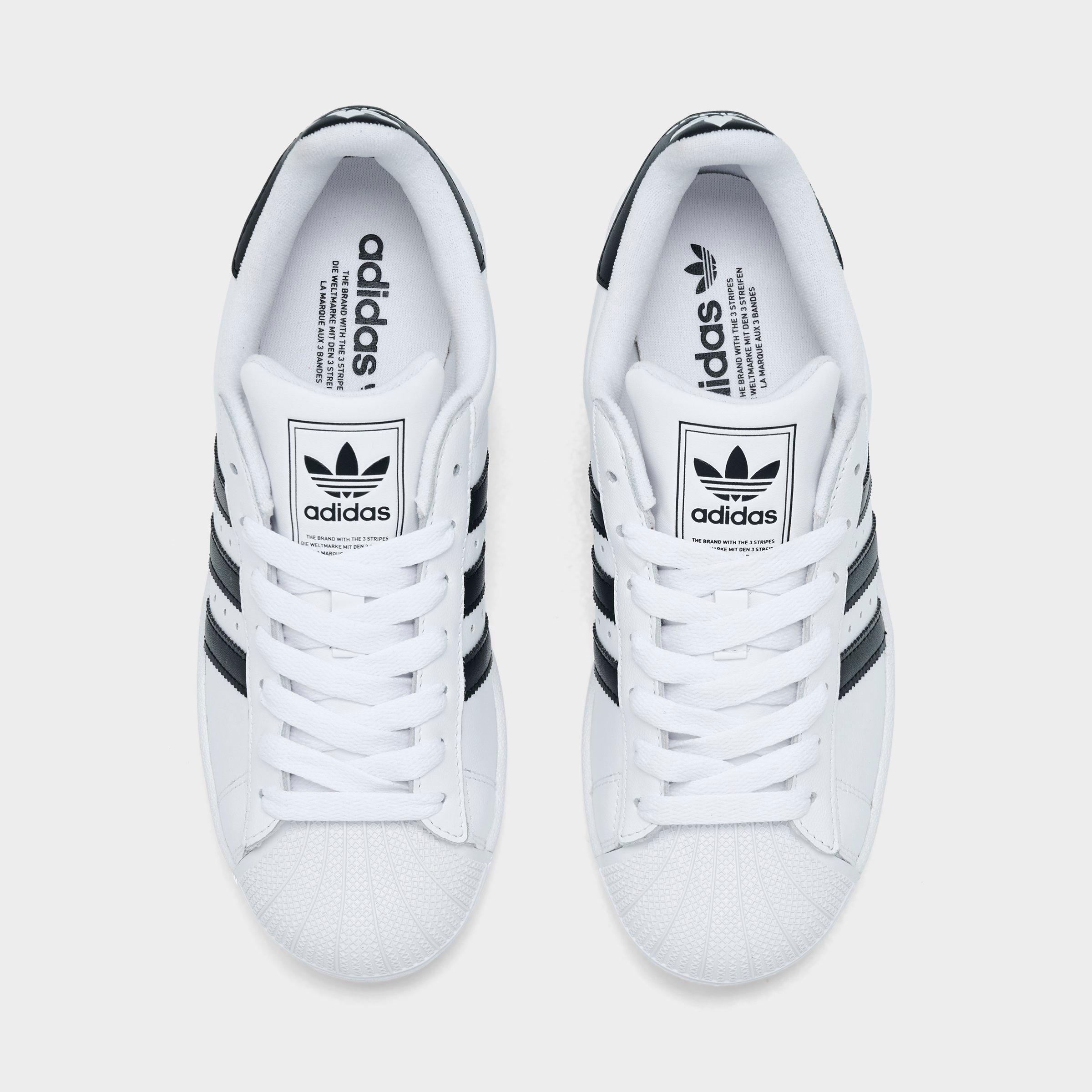 Big Kids' adidas Originals Superstar II Casual Shoes - Cloud White/Core Black/Cloud White - Top view