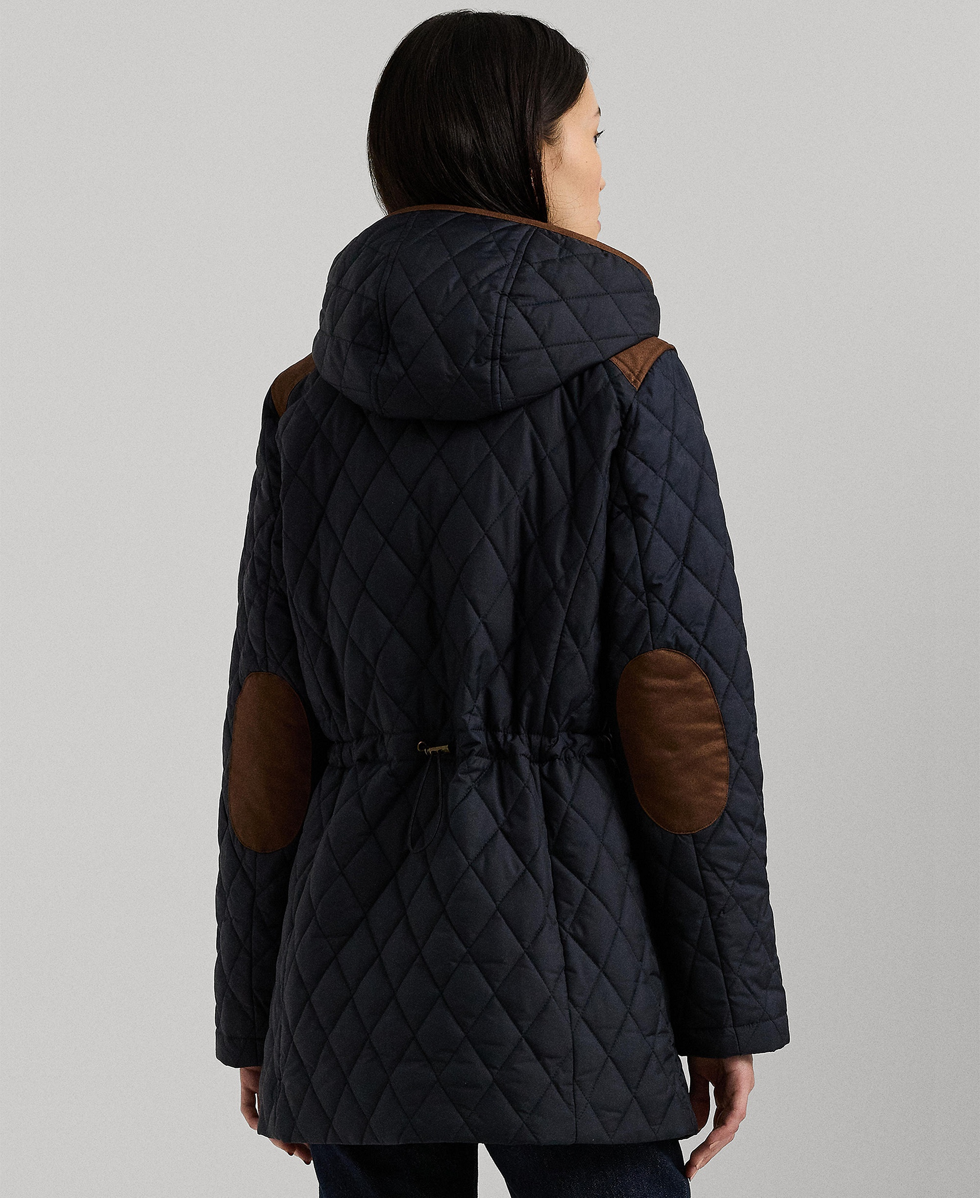 Lauren Ralph Lauren Women's Hooded Anorak Quilted Coat, Created for Macy's - Dark Navy
