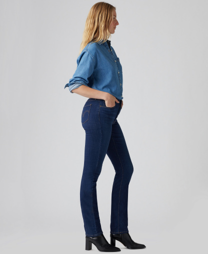 Levi's Women's Classic Mid-Rise Straight-Leg Jeans - Marine Haze