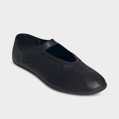 Women's adidas Originals Stan Smith Lo Ballet Shoes - Core Black/Core Black/Core Black - Both shoes facing left
