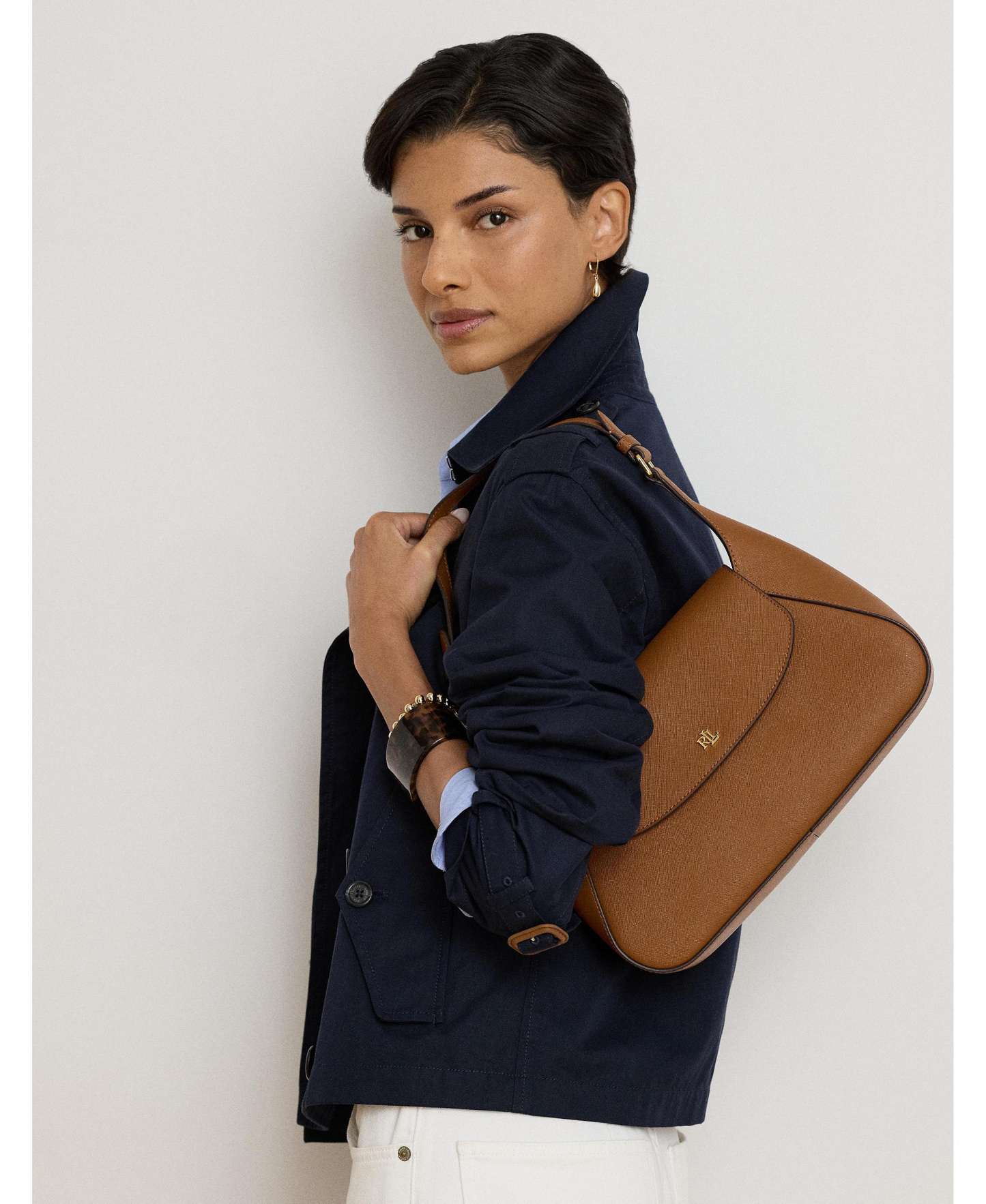 Lauren Ralph Lauren Schylar Small Slim Shoulder Bag - Lauren Tan