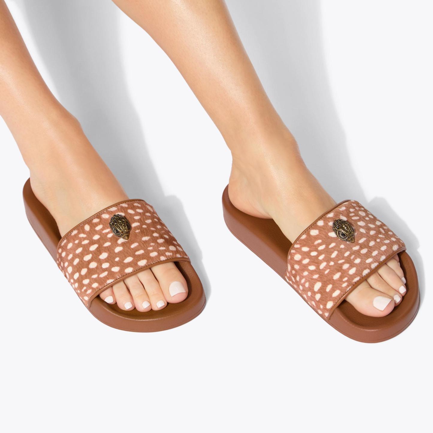 Kurt Geiger London Meena Eagle Slide - Tan - view 2