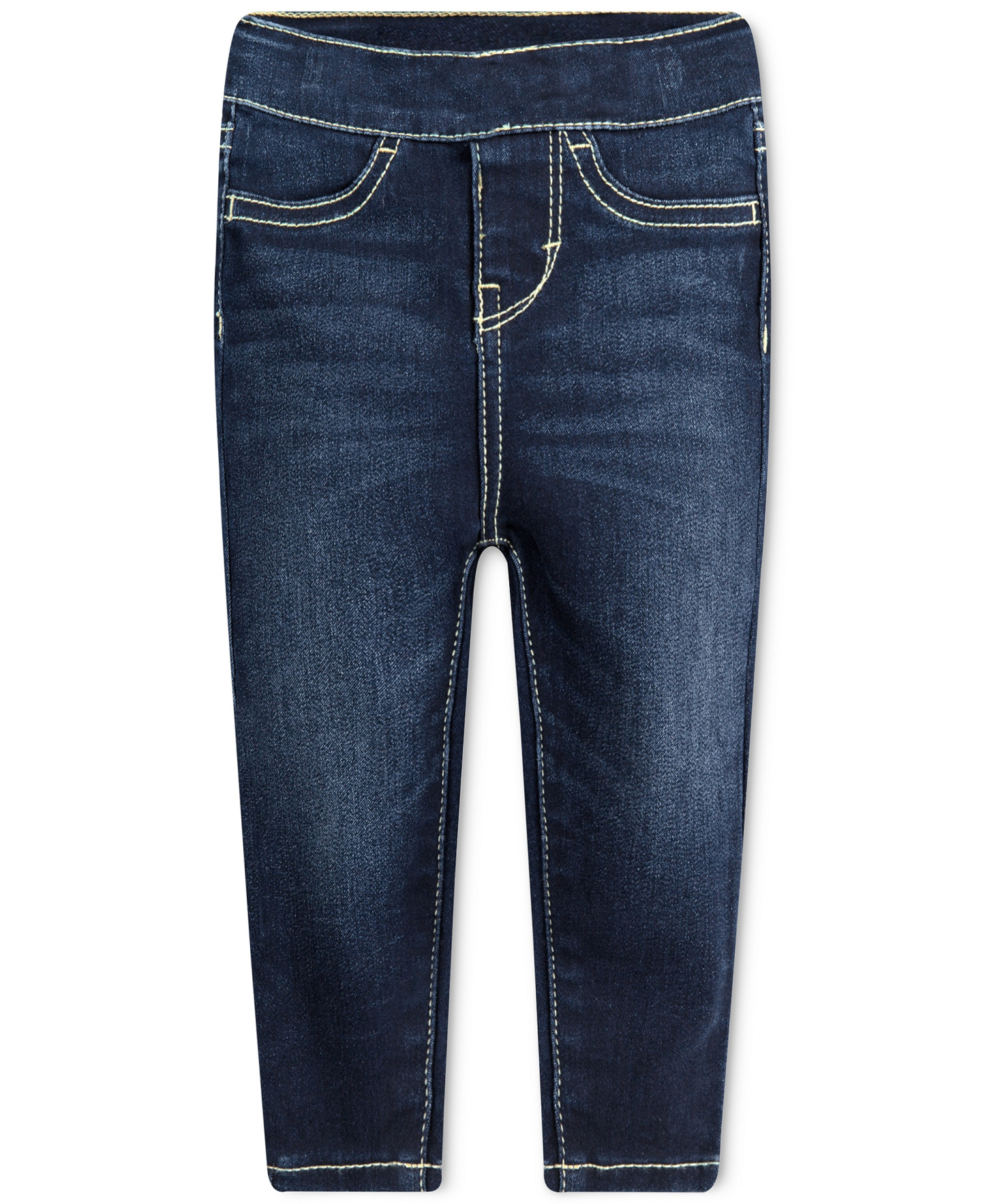 Levi's Little Girls Adjustable Waistband Stretch Jeggings - Dark Blue