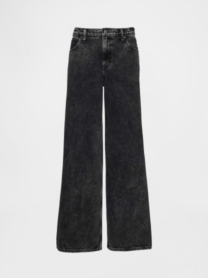 Mid Rise UltraSoft Baggy Jeans - Black hawk