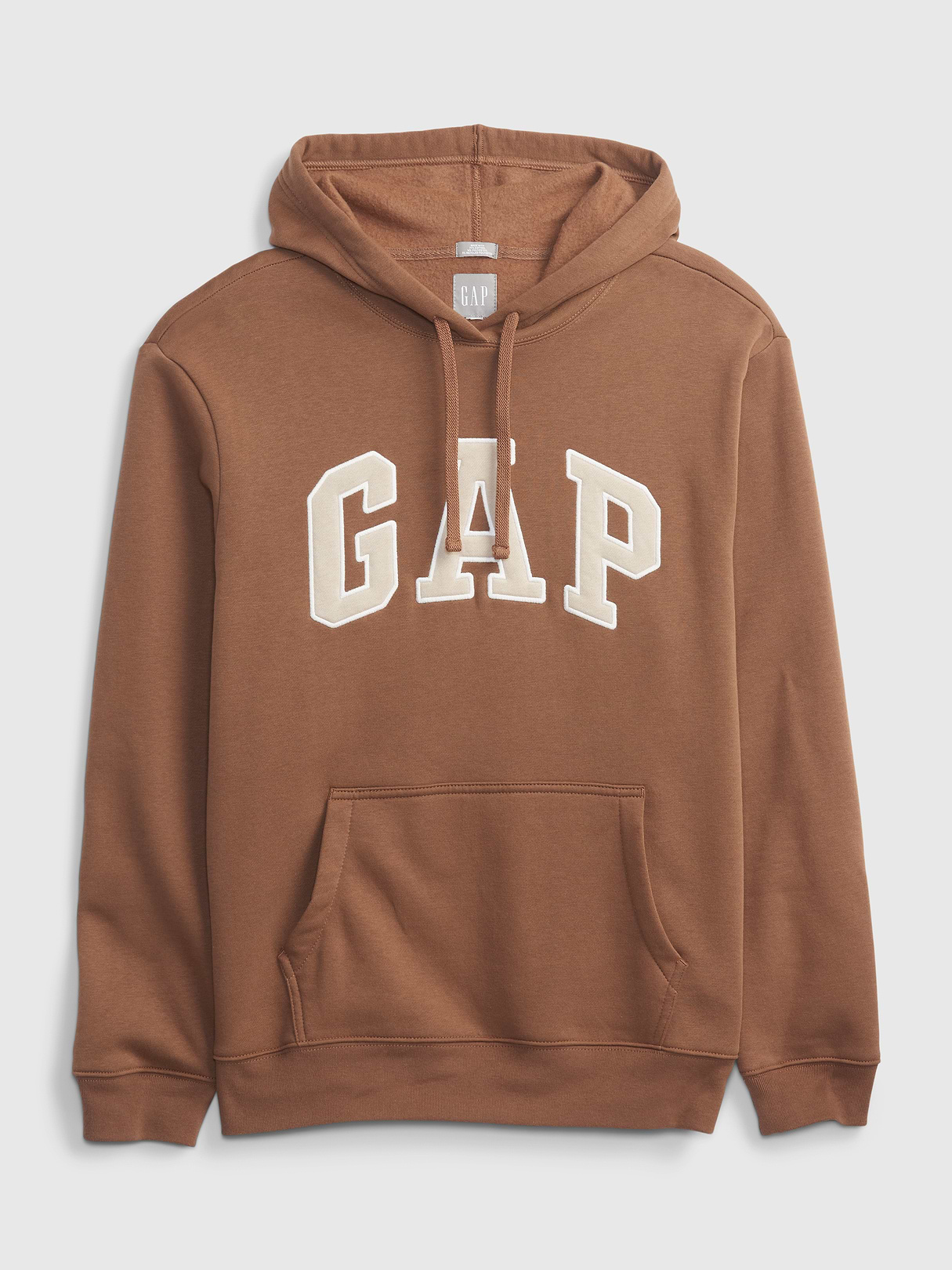 Adult VintageSoft Arch Logo Hoodie - brazen brown