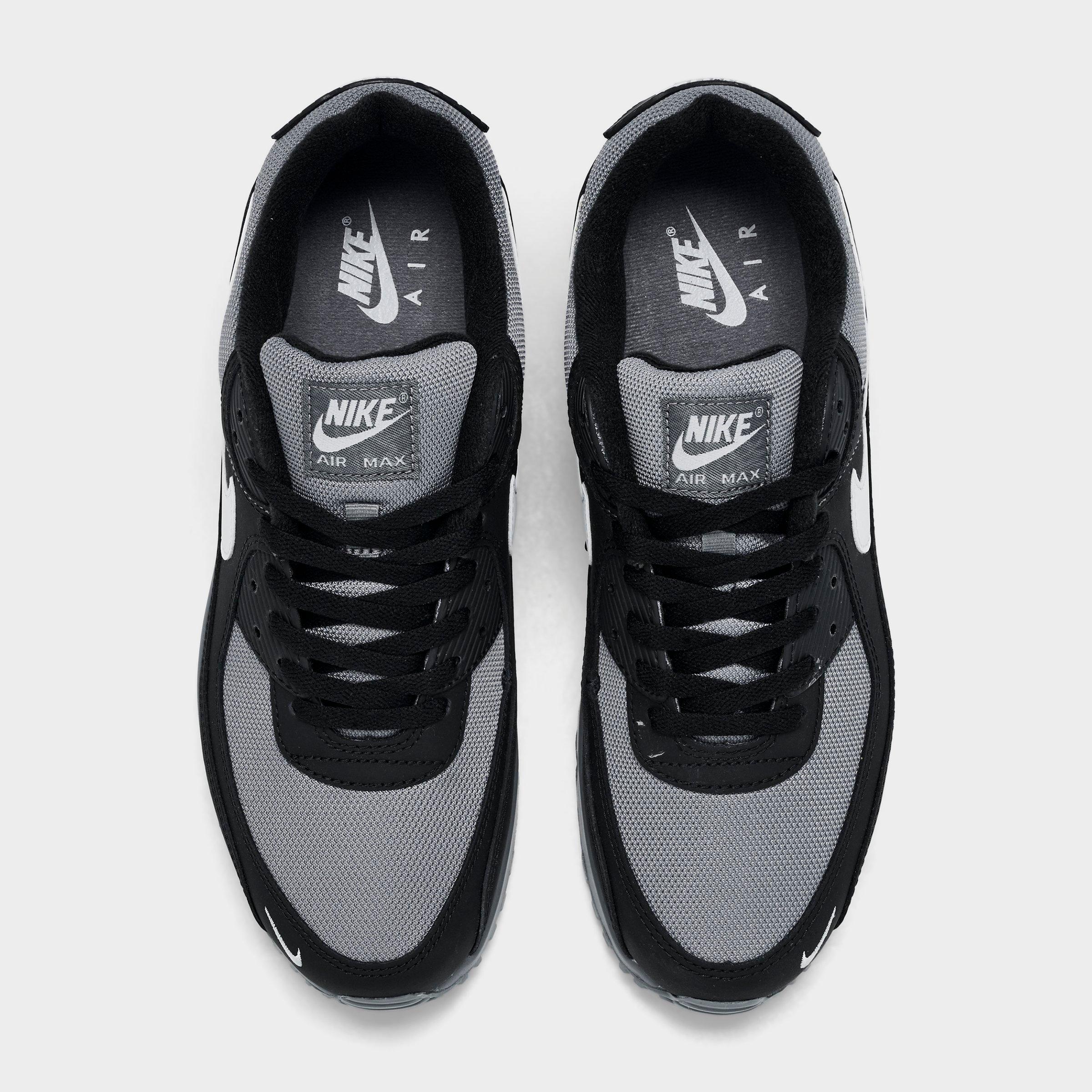 Men's Nithtke Air Max 90 Casual Shoes - Part 4 - Black/Smoke Grey/Photon Dust - Top view