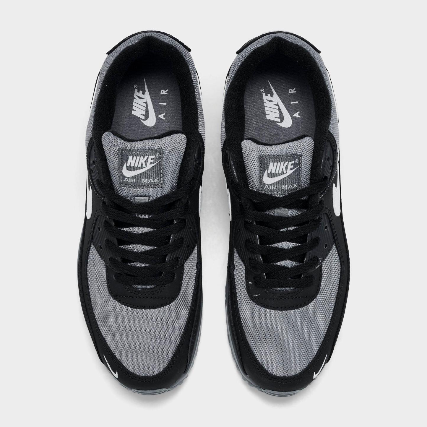 Men's Nithtke Air Max 90 Casual Shoes - Part 4 - Black/Smoke Grey/Photon Dust - Top view