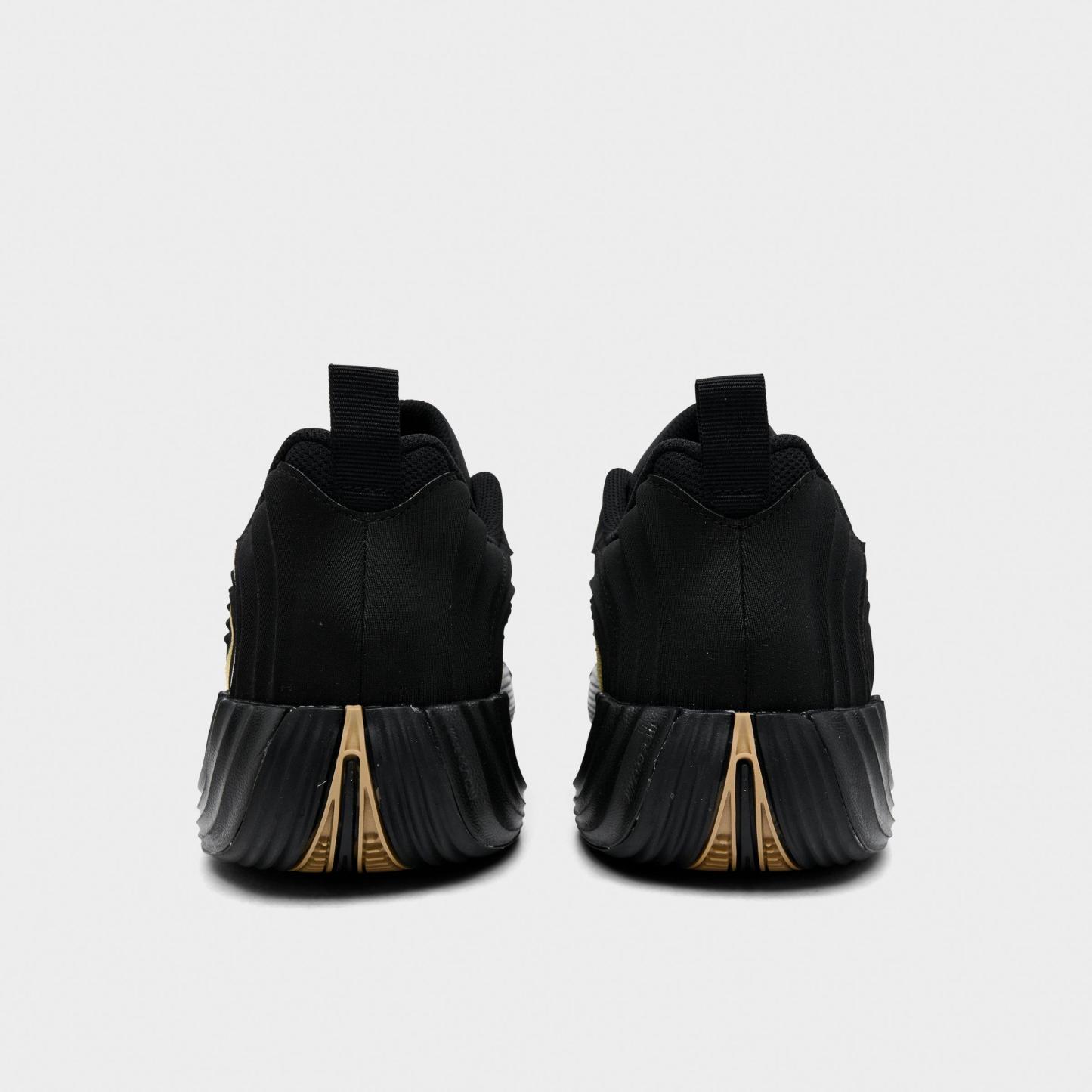 Men's Nithtke Giannis Immortality 5 Basketball Shoes - Part 1 - Black/Gum Light Brown/Volt/Metallic Gold - Back view