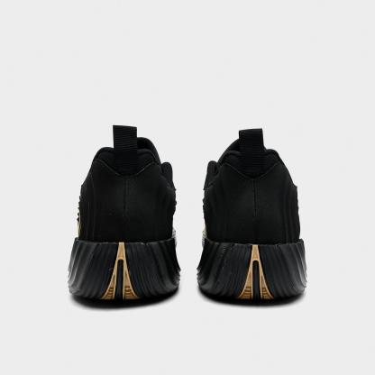 Men's Nithtke Giannis Immortality 5 Basketball Shoes - Part 1 - Black/Gum Light Brown/Volt/Metallic Gold - Back view