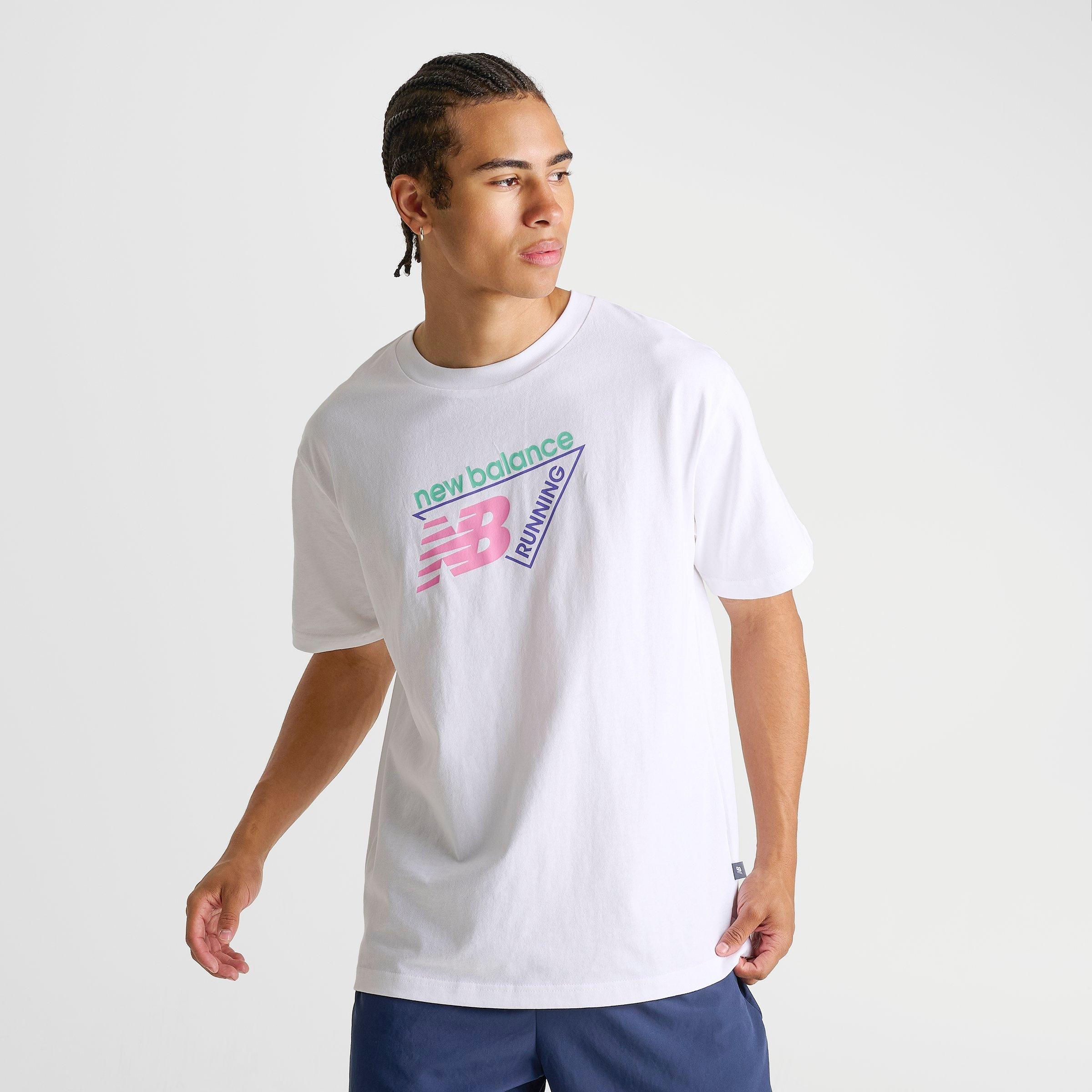 Men's New Balance Classic Tri-Logo T-Shirt - White - view 3