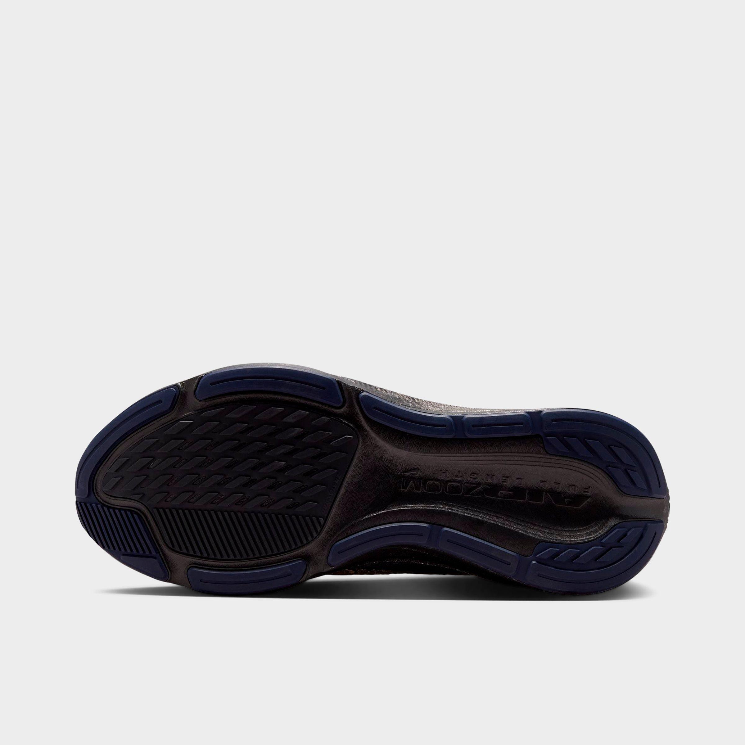 Women's Nithtke Pegasus 42 Running Shoes - Part 1 - Black/Pitch Blue/Blackened Blue/Blur - Bottom view