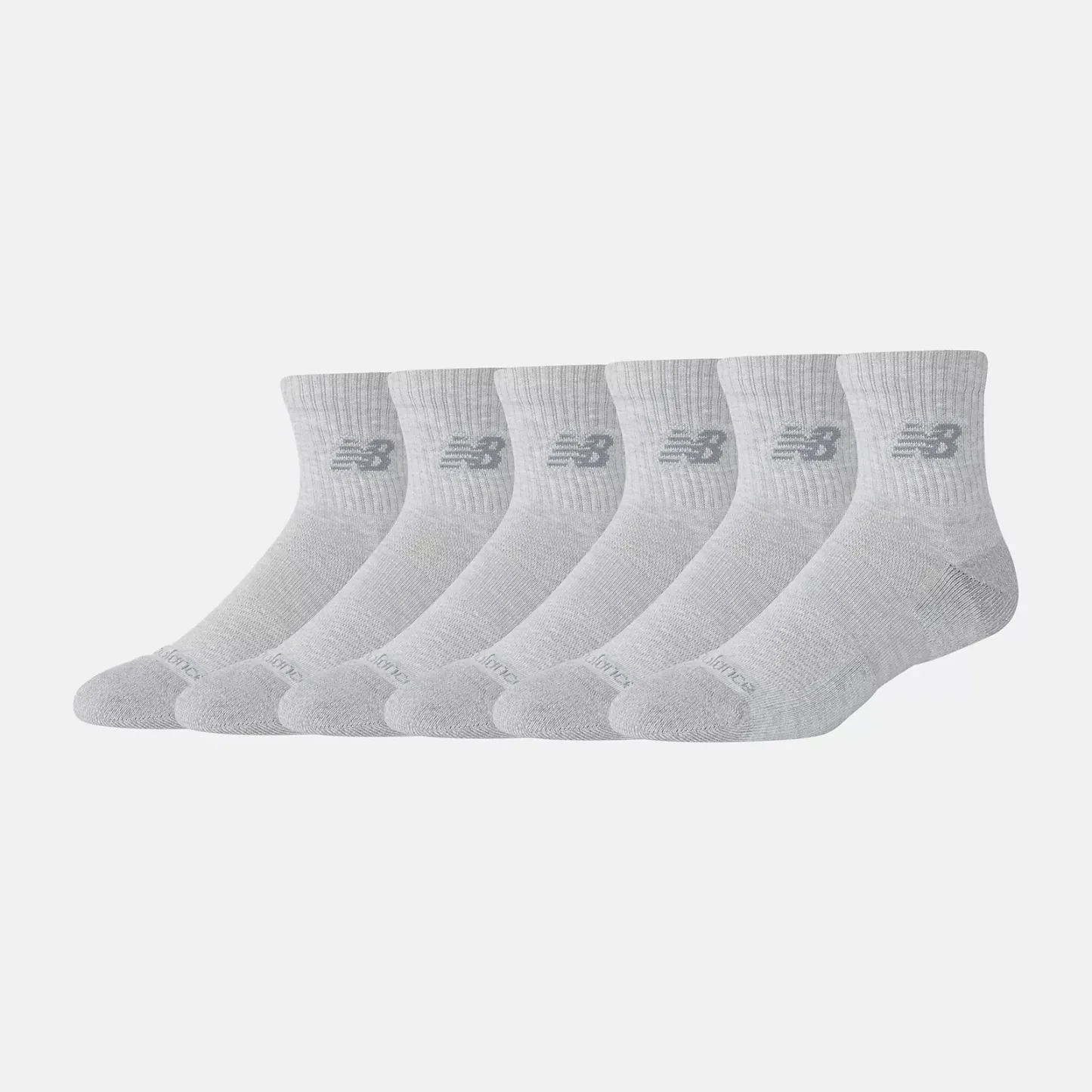 New Balance Active  QTR Socks 6 Pack, LAS65202AGT