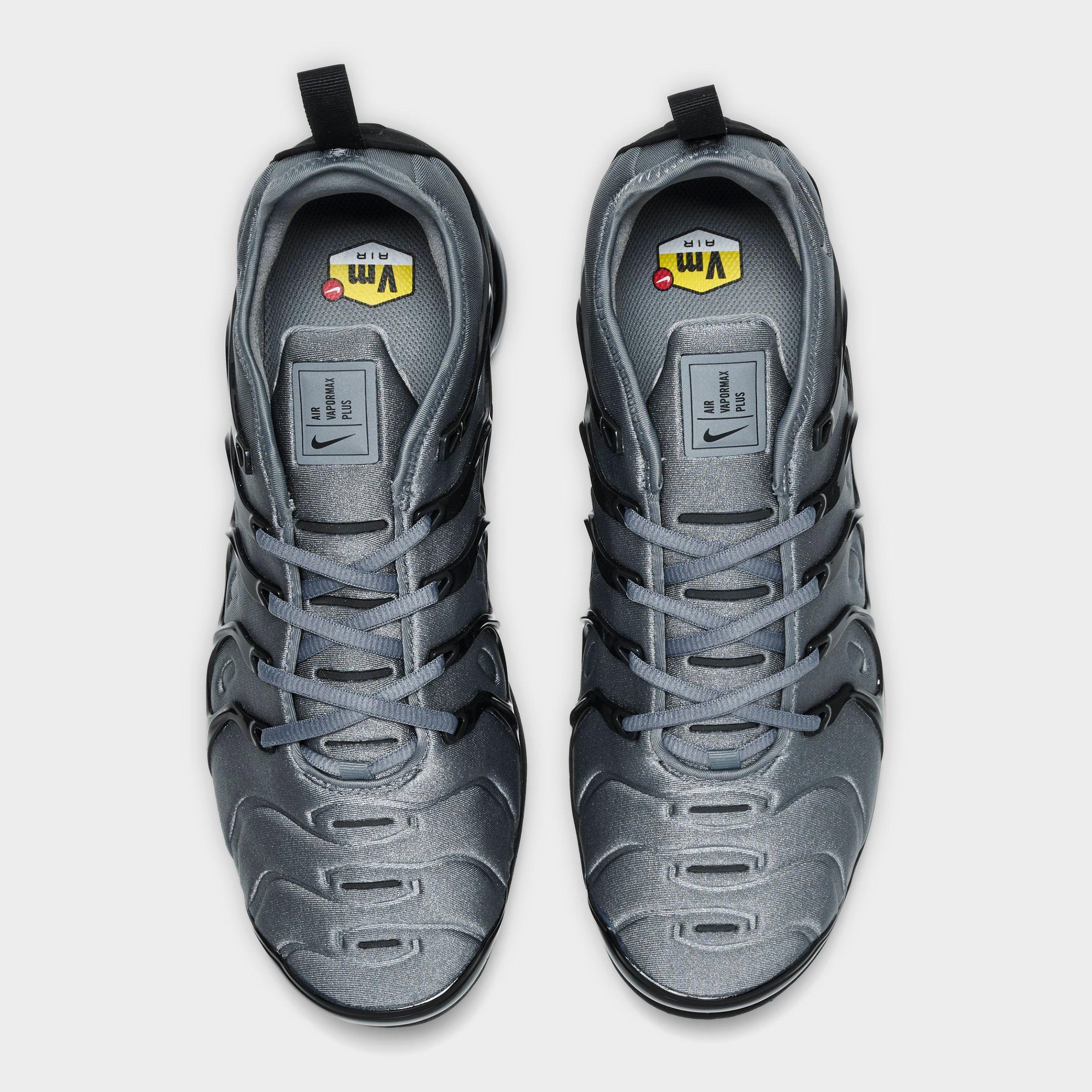 Men's Nithtke Air VaporMax Plus Running Shoes - Part 2 - Cool Grey/Black - Top view