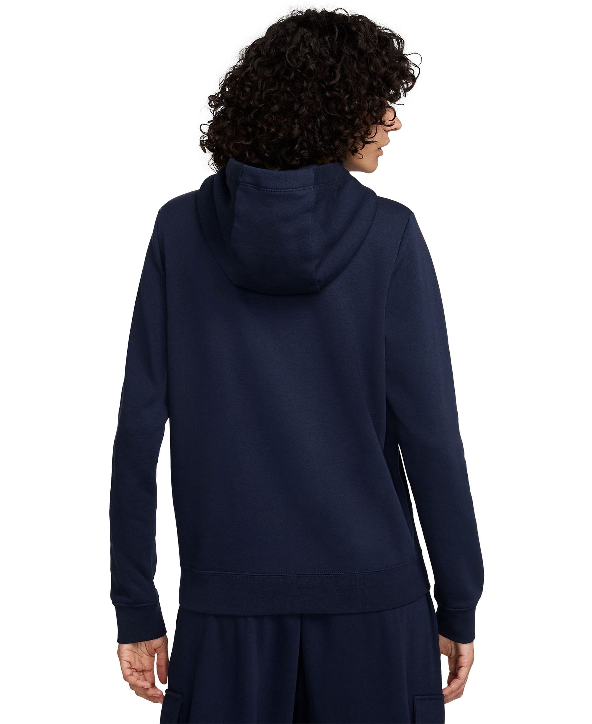 Nike Women's Sportswear Club Fleece Pullover Hoodie - Obsidian/white