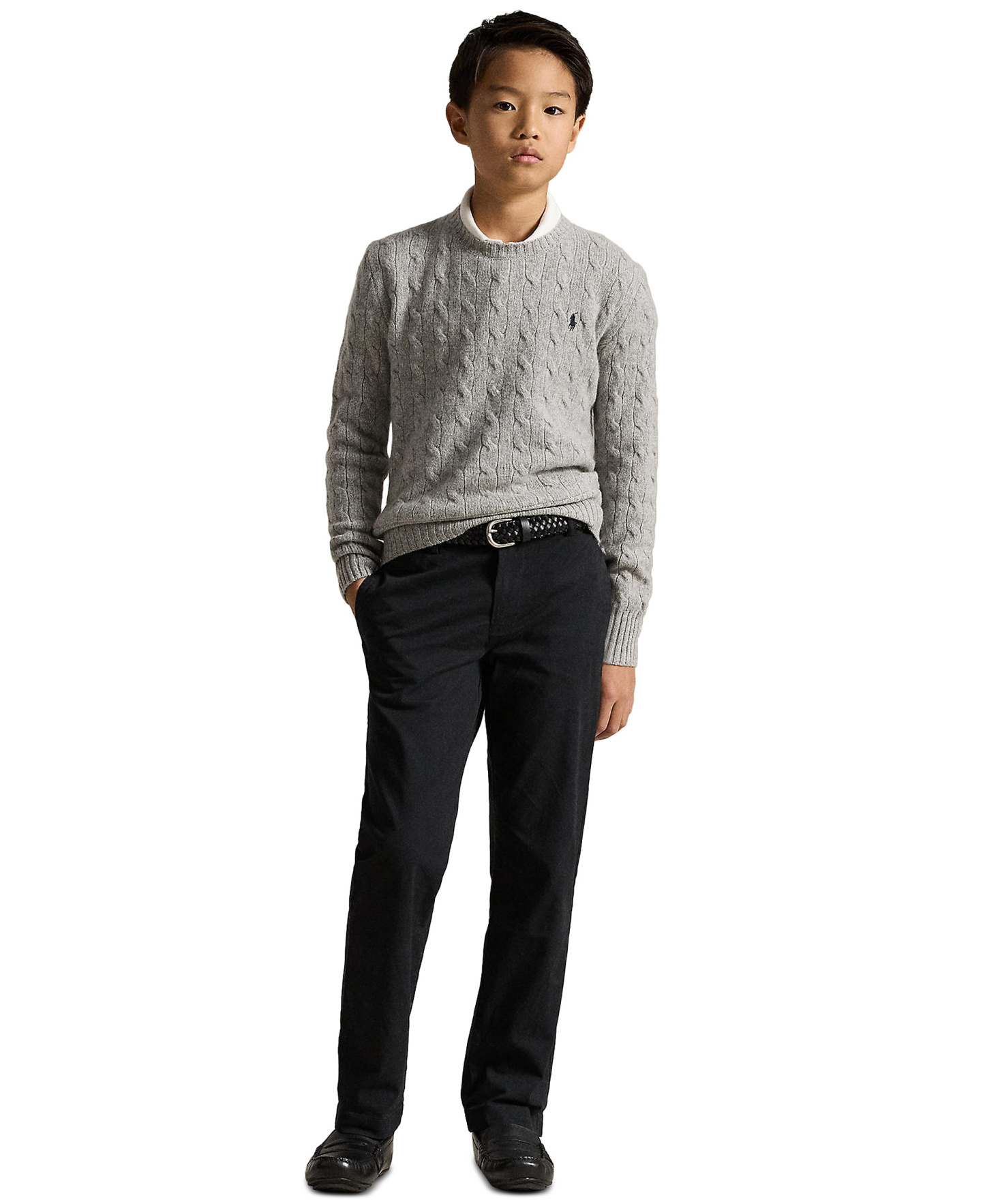 Polo Ralph Lauren Boys' 8-20 Straight-Fit Stretch Twill Pants - Polo Black