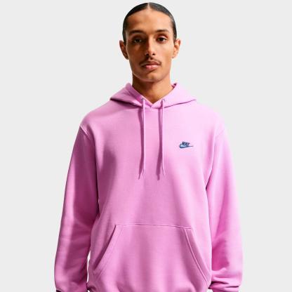 Men's Nike Club Fleece Premium Embroidered Pullover Hoodie - Court Blue/Court Blue (FN3859-503)