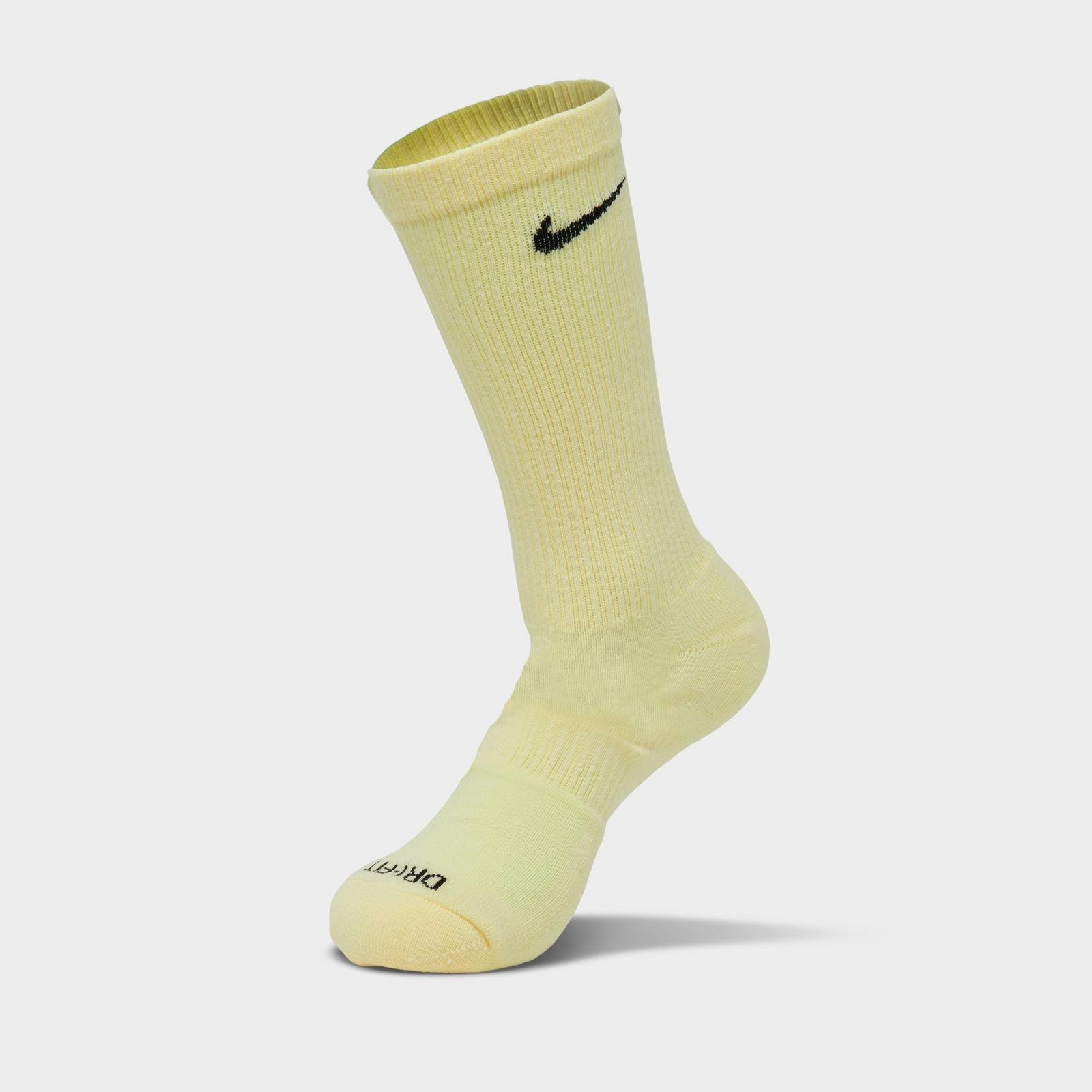 Nike Everyday Plus Cushioned Crew Training Socks (6-Pack) - Cobalt Bliss/Citron