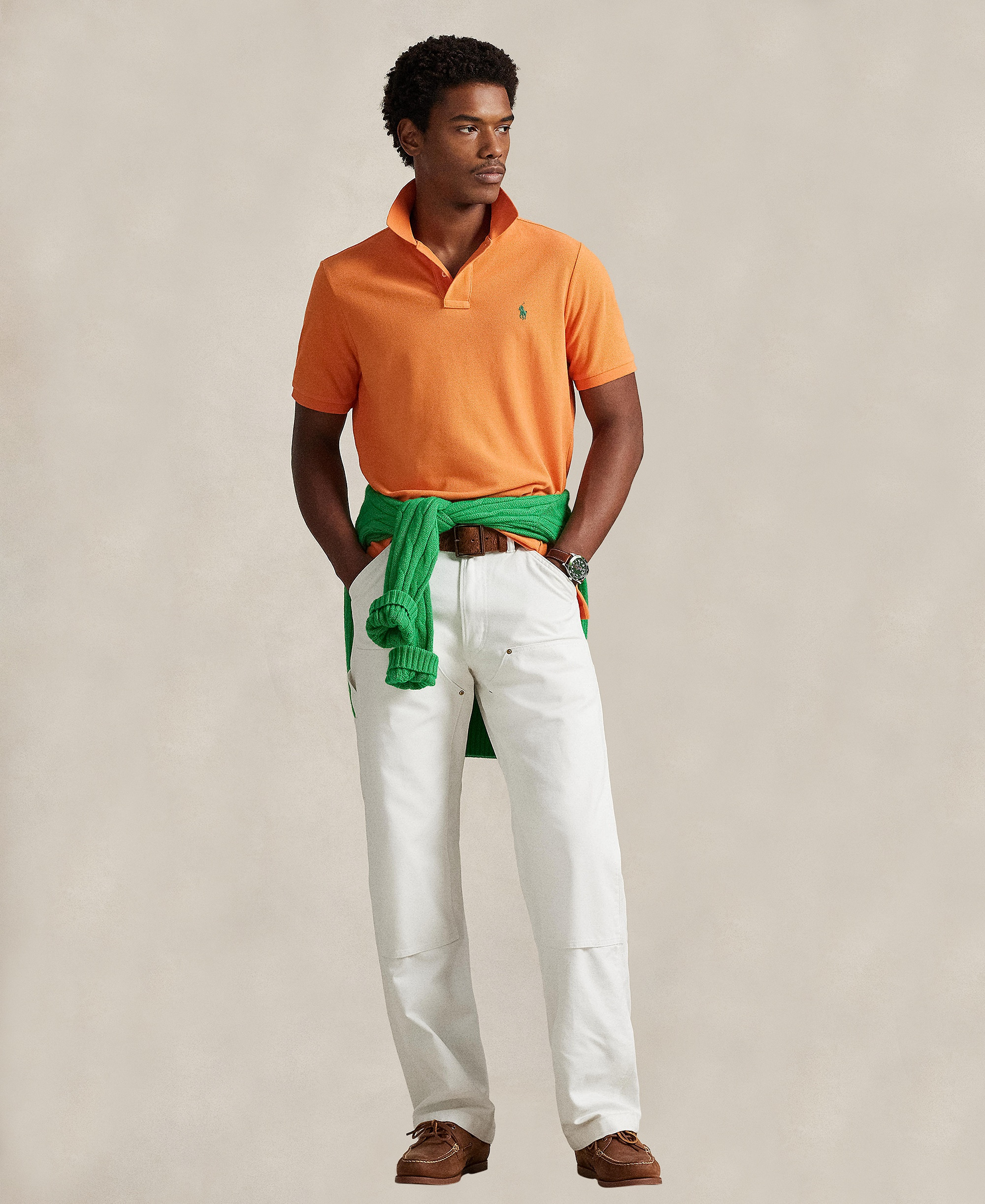 Polo Ralph Lauren Men's Classic-Fit Cotton Polo Shirt - Kona Orange