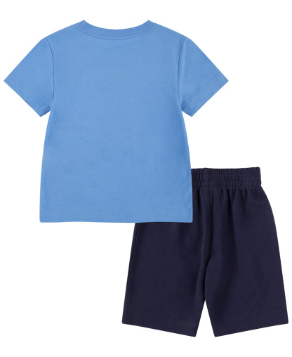 Jordan Boys' 2T-4T Jumbo Jumpman T-Shirt and Shorts, 2-Piece Set - Midnight Navy/Black