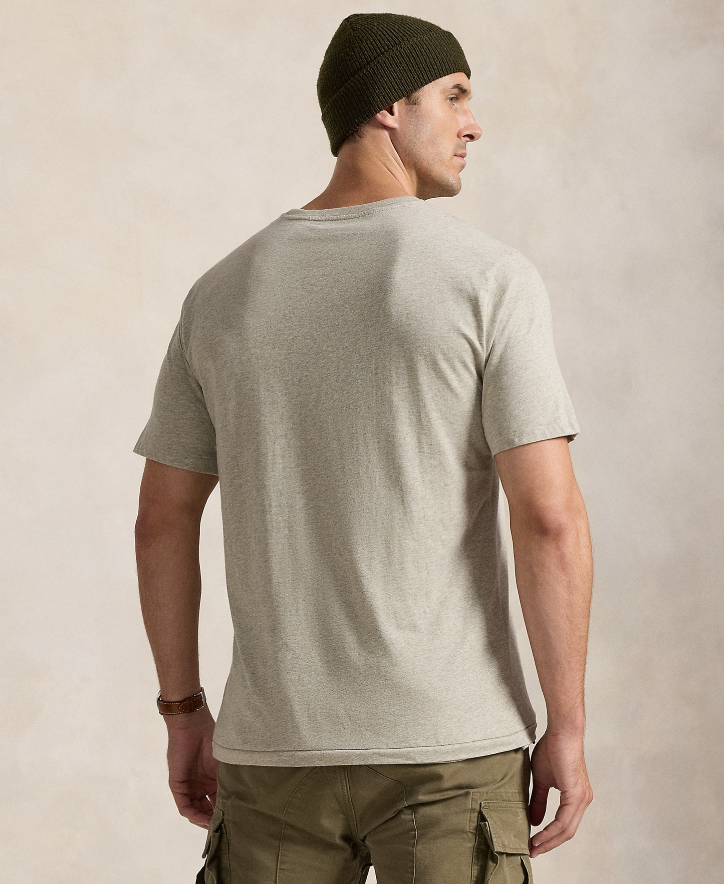 Polo Ralph Lauren Men's Big & Tall Crew-Neck Pocket T-Shirt - Gray Heather