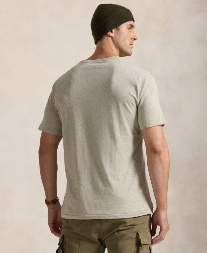 Polo Ralph Lauren Men's Big & Tall Crew-Neck Pocket T-Shirt - Gray Heather