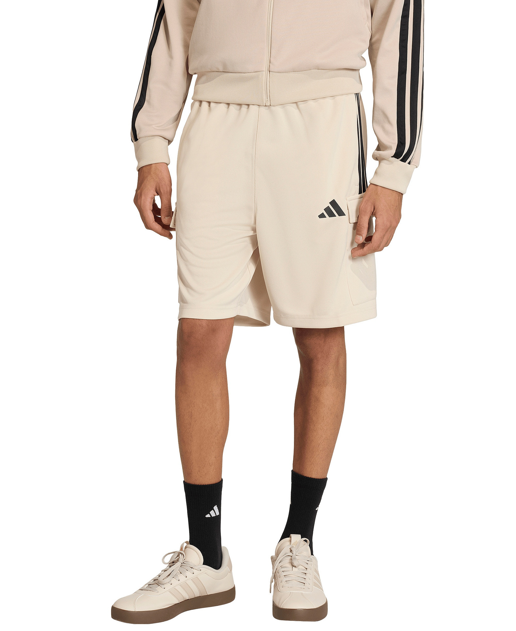 adidas Men's House Tiro Cargo Shorts - Crystal Linen / Black