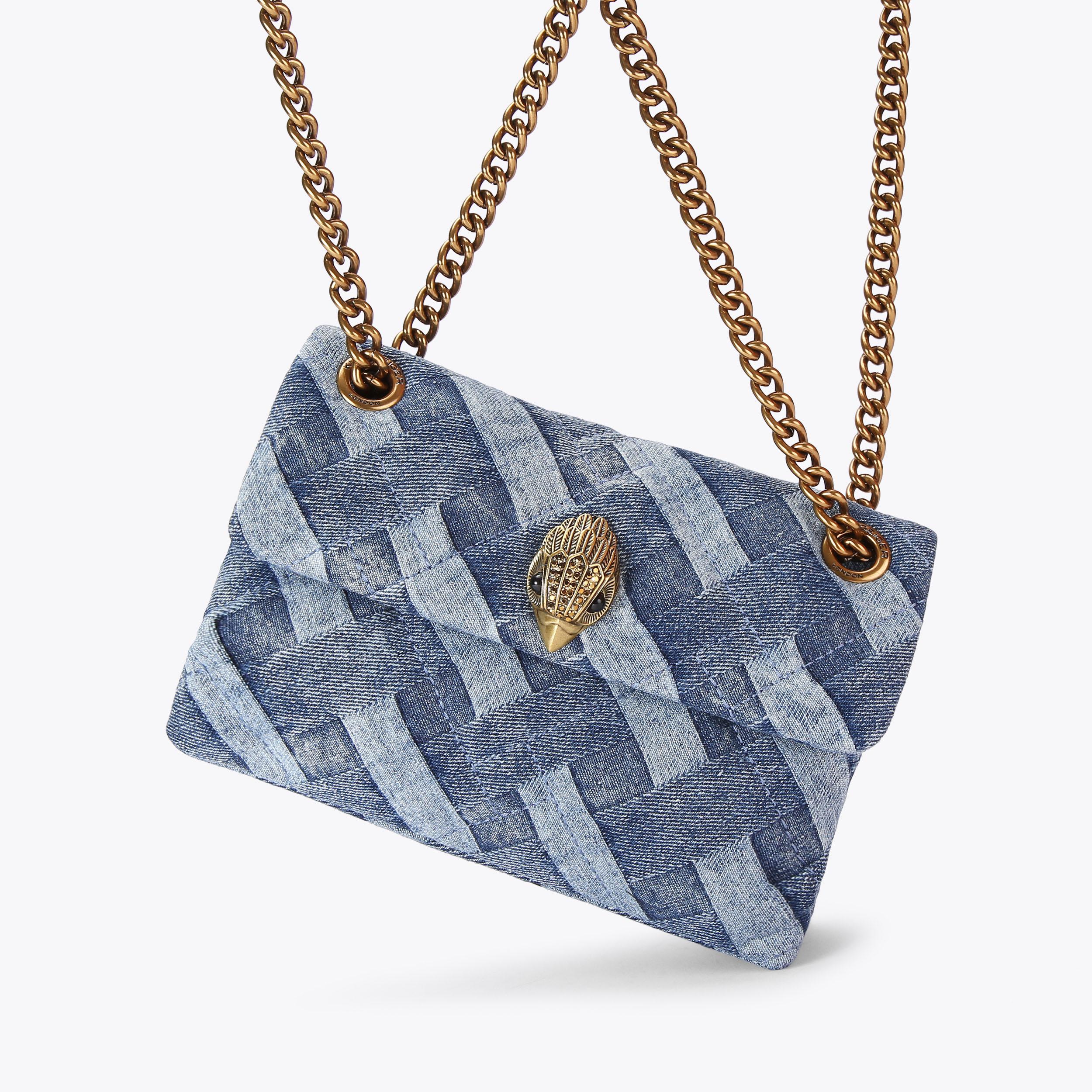Kurt Geiger London Mini Denim Kensington Bag - Blue - view 6