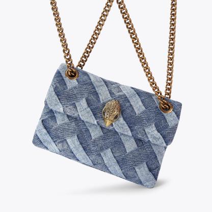 Kurt Geiger London Mini Denim Kensington Bag - Blue - view 6