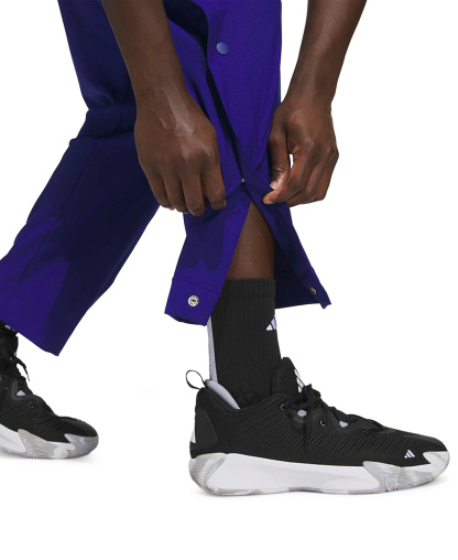 adidas Men's Three-Stripe Woven Snap Pants - Mystery Ink/Black/Solar Turbo