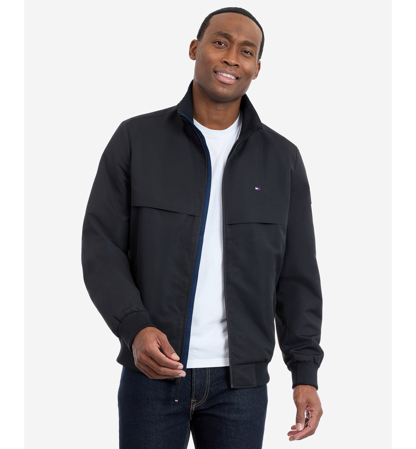 Tommy Hilfiger Men's Water Resistant Boating Regular-Fit Jacket - Black