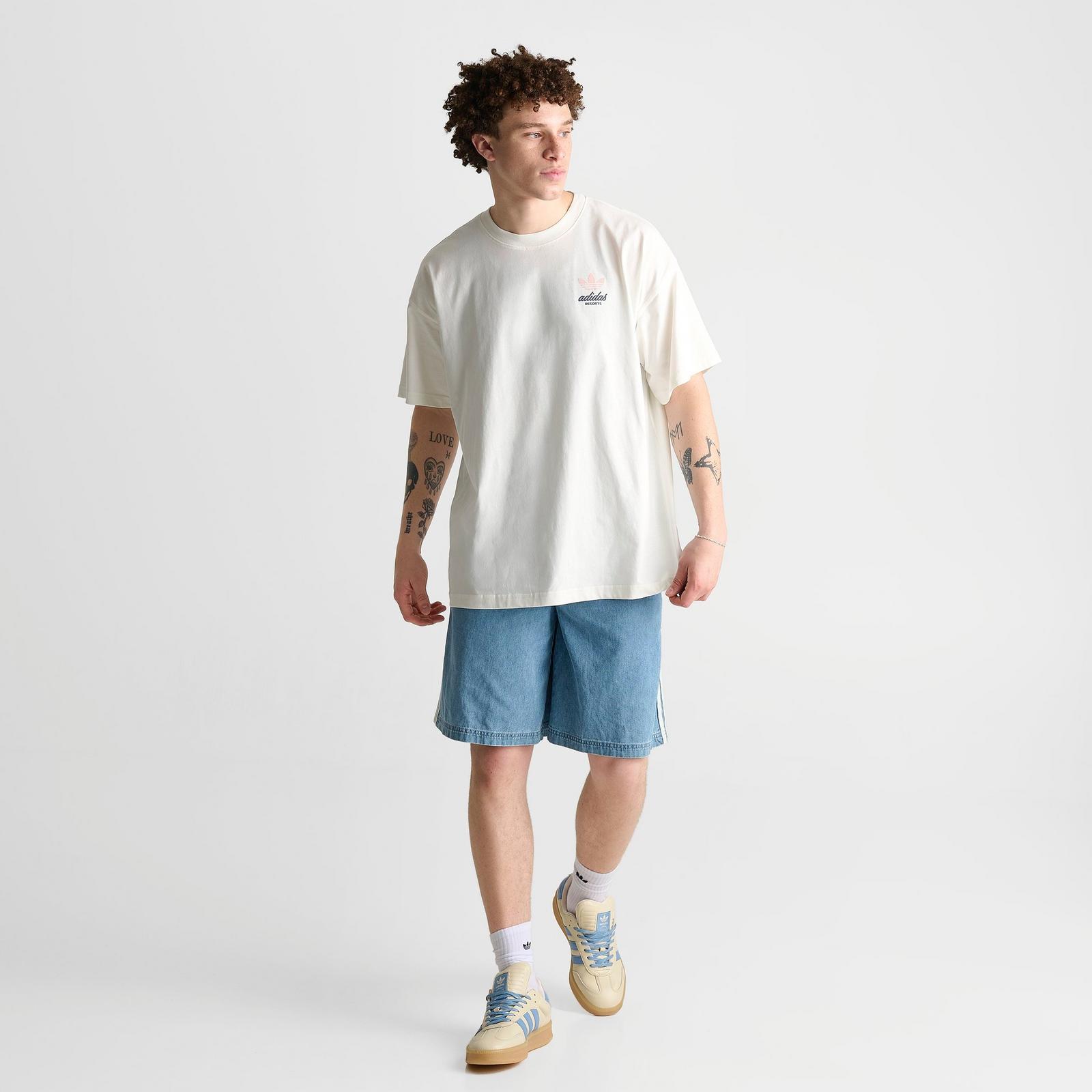Men's adidas Originals Resort Graphic T-Shirt - Off White - view 2