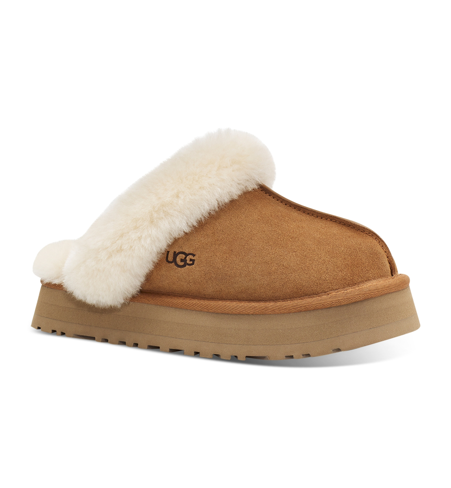 UGG® Women's Disquette Slip-On Clog Slippers - Chestnut