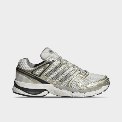 Men's adidas Adistar Control 5 Casual Shoes - Part 2 - Orbit Grey/Core Black/Thermal Chrome - Left shoe facing left. Outside of the shoe.