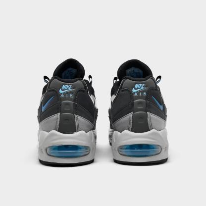 Men's Nithtke Air Max 95 Big Bubble Scorpion Casual Shoes - Part 1 - Black/Grey Fog/Anthracite/Football Blue - Back view