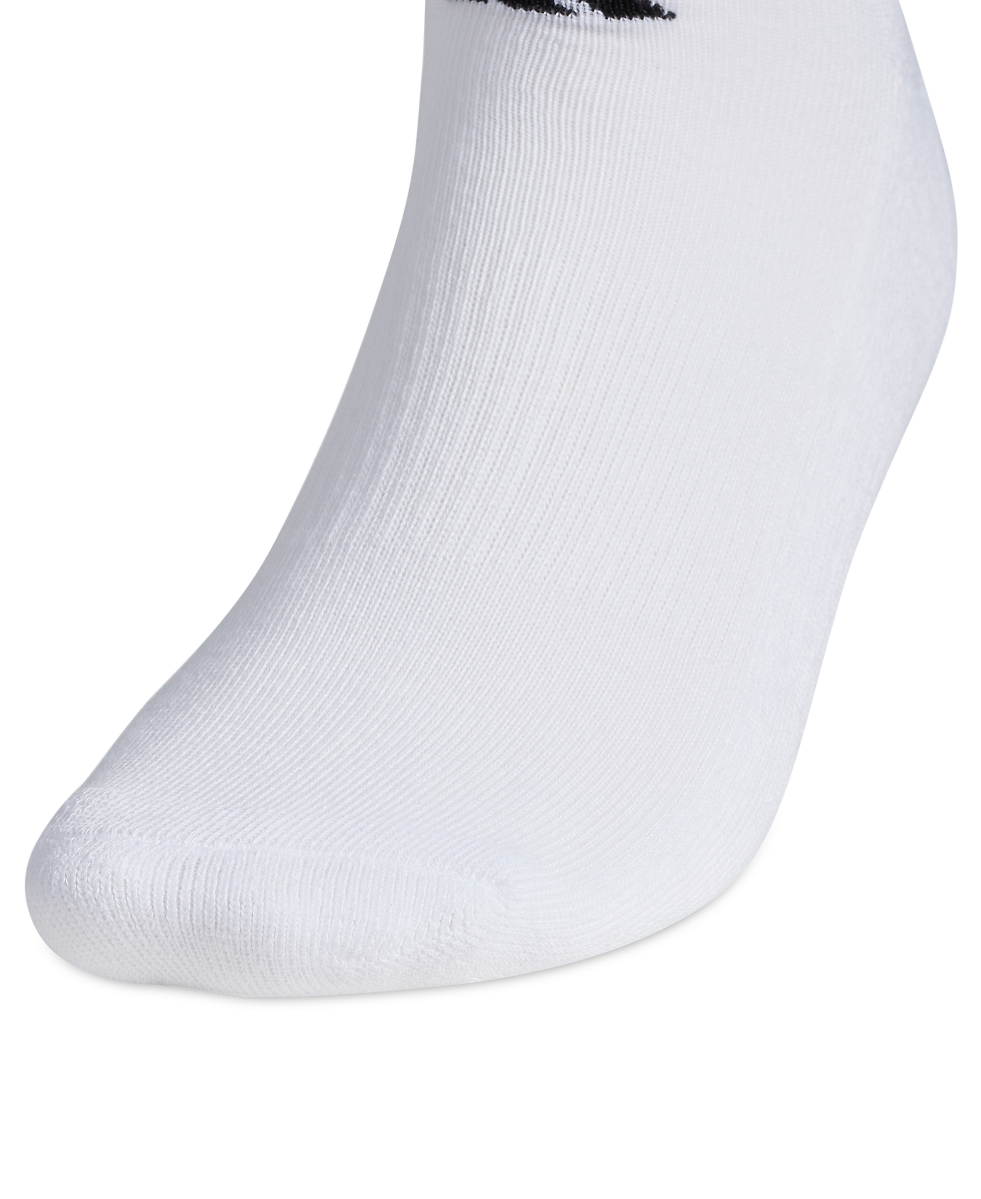adidas Men's Cushioned Athletic 6-Pack No Show Socks - White