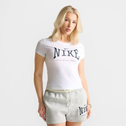Women's Nithtke Sportswear Slim Mod Crop T-Shirt - White