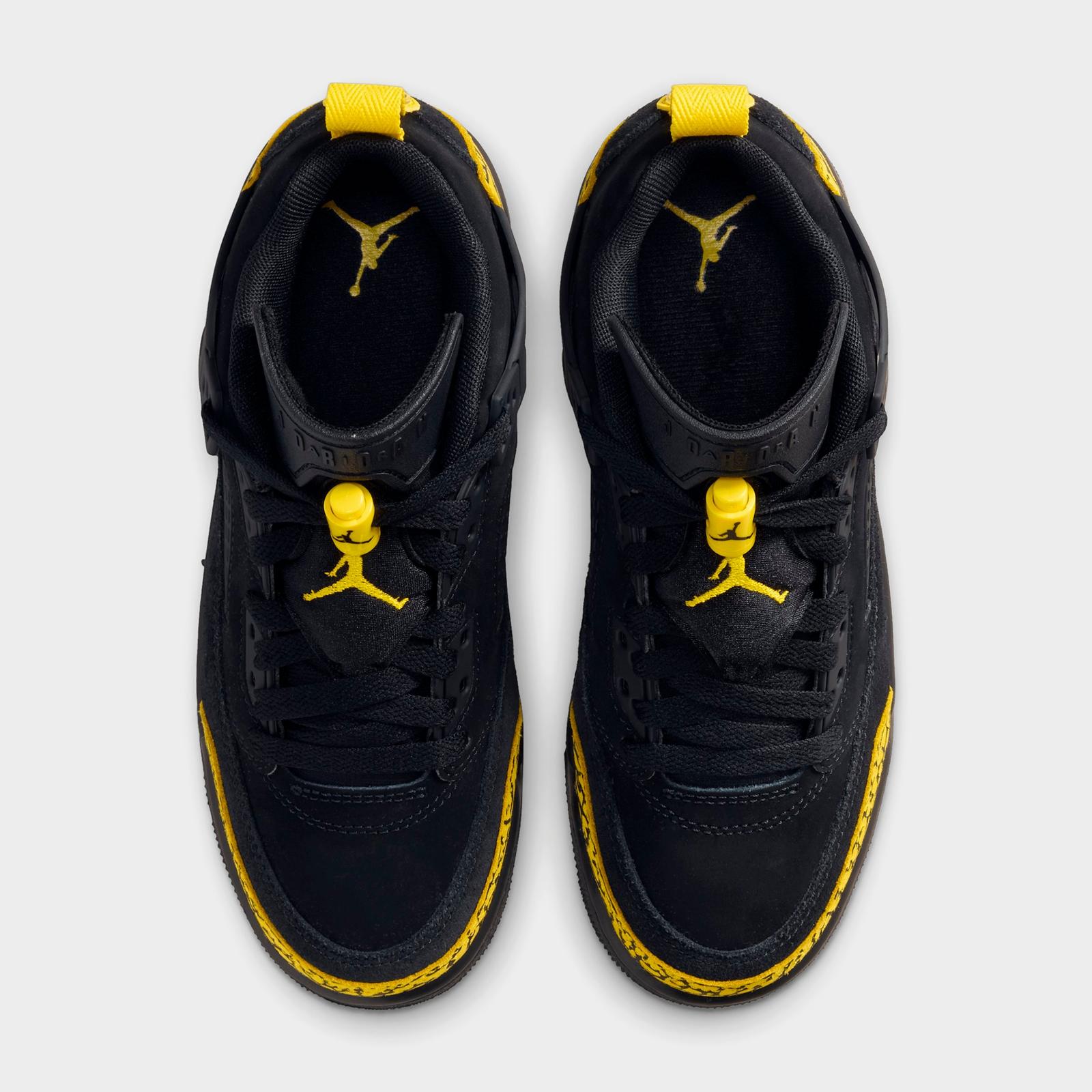 Big Kids' Jordan Spizike Low Casual Shoes - Black/Speed Yellow/Speed Yellow/Black - view 5