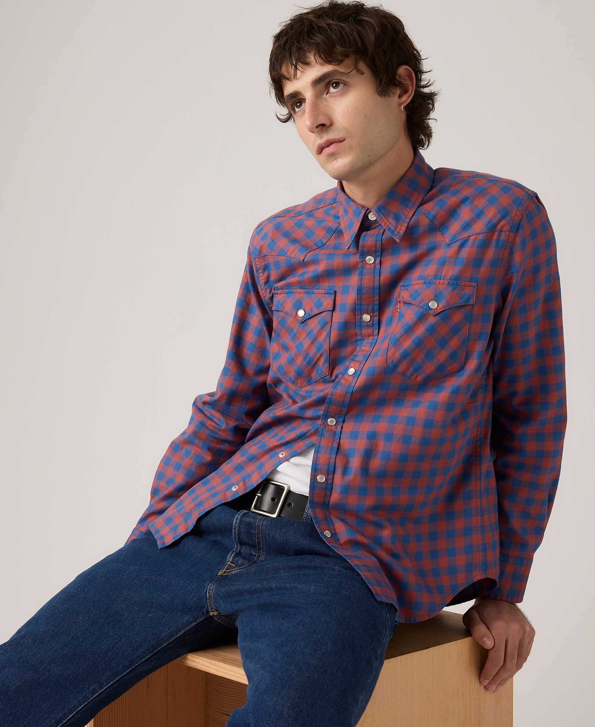 Levi's Men's Classic-Fit Western Shirt - Sunshine Blue