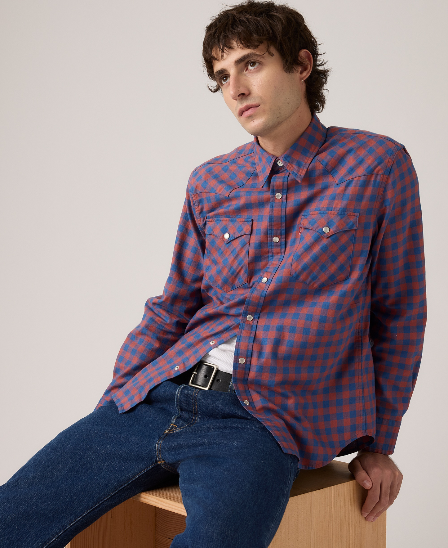 Levi's Men's Classic-Fit Western Shirt - Sunshine Blue