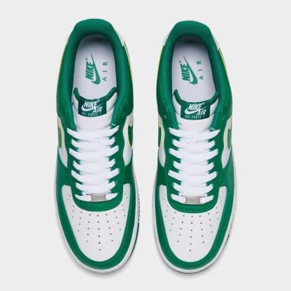 Men's Nithtke Air Force 1 '07 Casual Shoes - Part 1 - White/Malachite/White - Top view