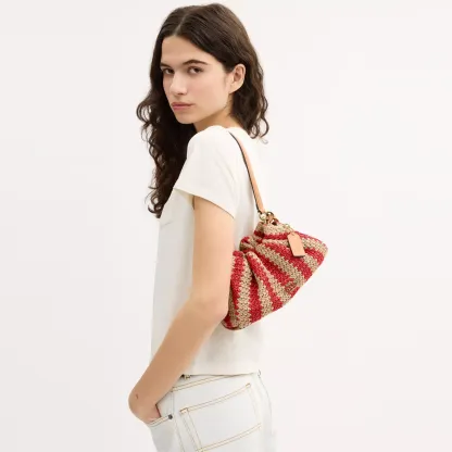 Faye Shoulder Bag - Gold/Red/Tan - view 2